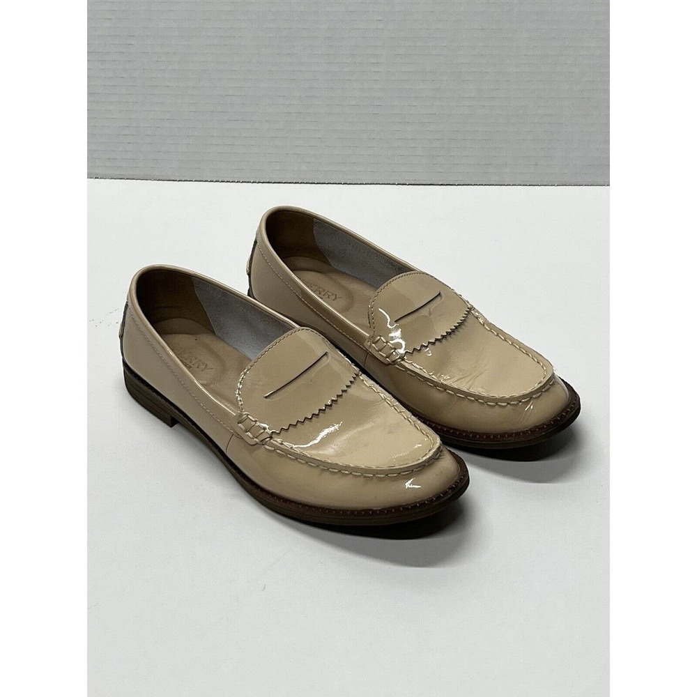 Sperry Waypoint Penny Rose Loafer SHOES Womens Size 8 Patent Camel